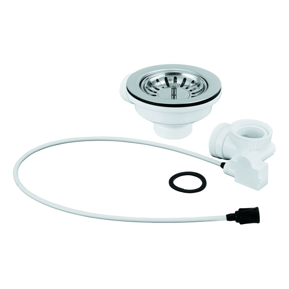 Bouchon pour évier de cuisine Grohe avec évacuation automatique, acier inoxydable, 42588SD1