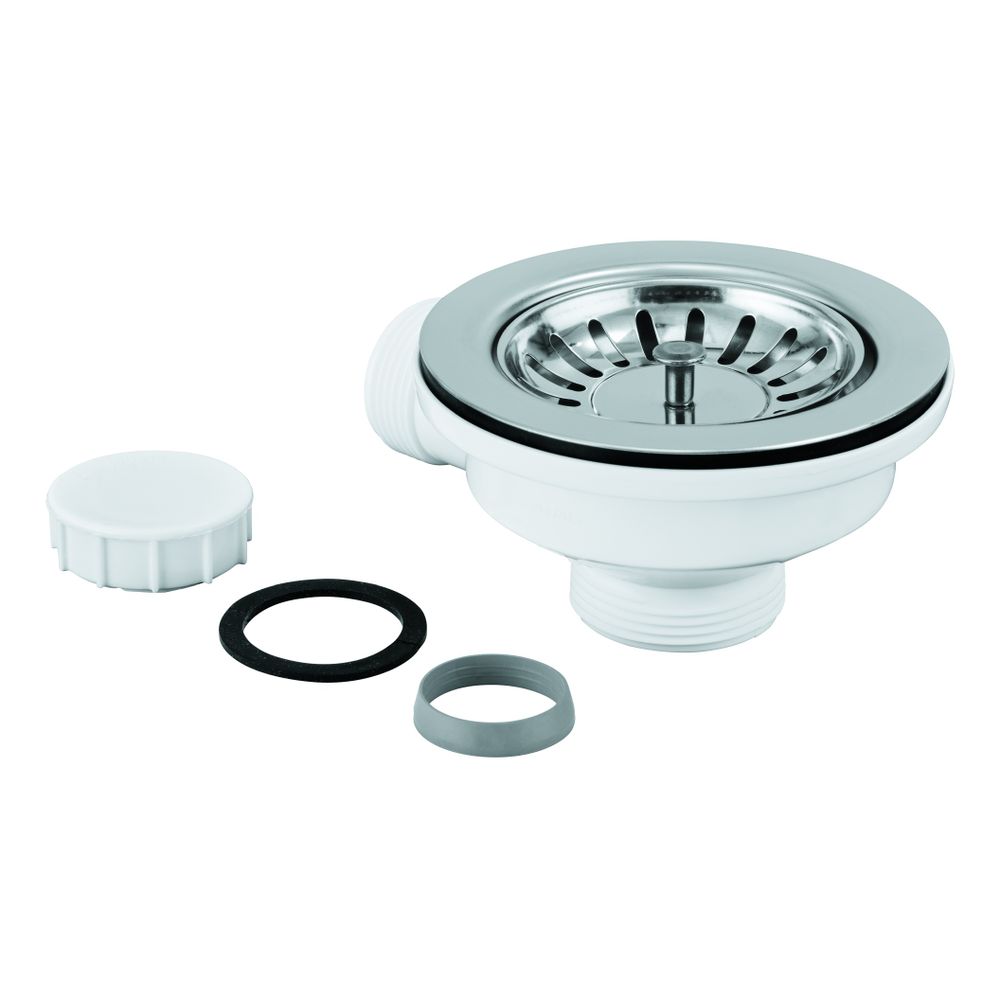 Garniture d'évacuation Grohe pour évier encastré, inox, 42589SD1