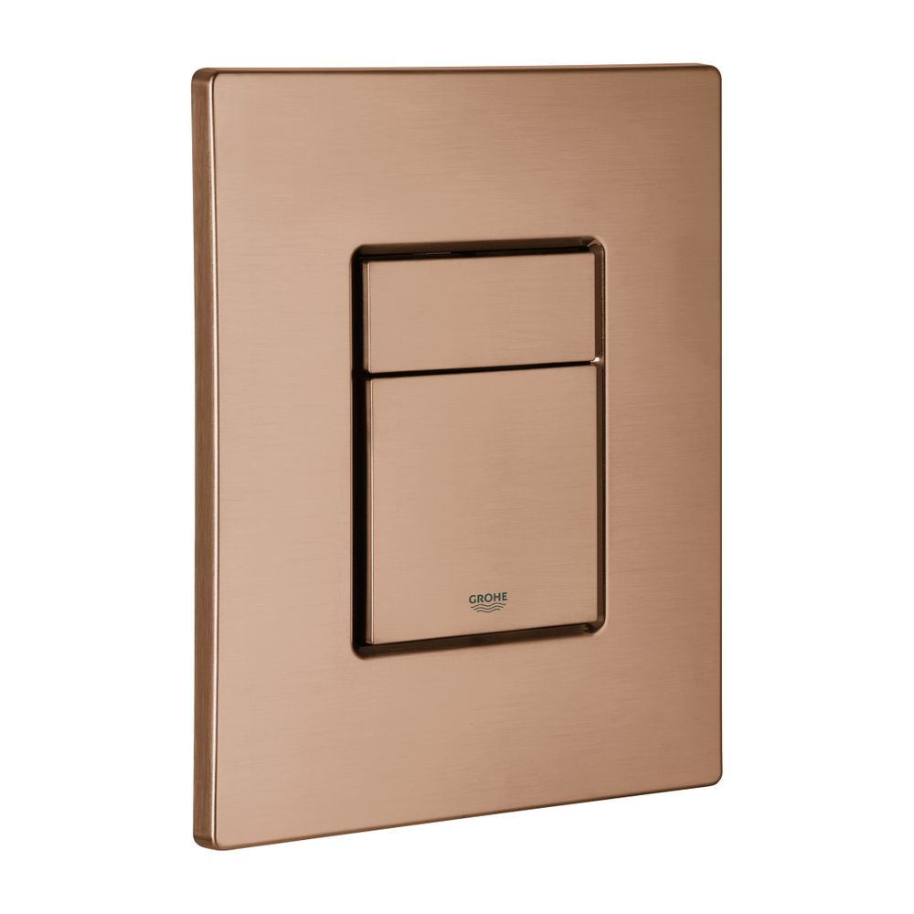 Plaque de recouvrement Grohe Warm Sunset brossé avec bouton-poussoir, 42371DL0