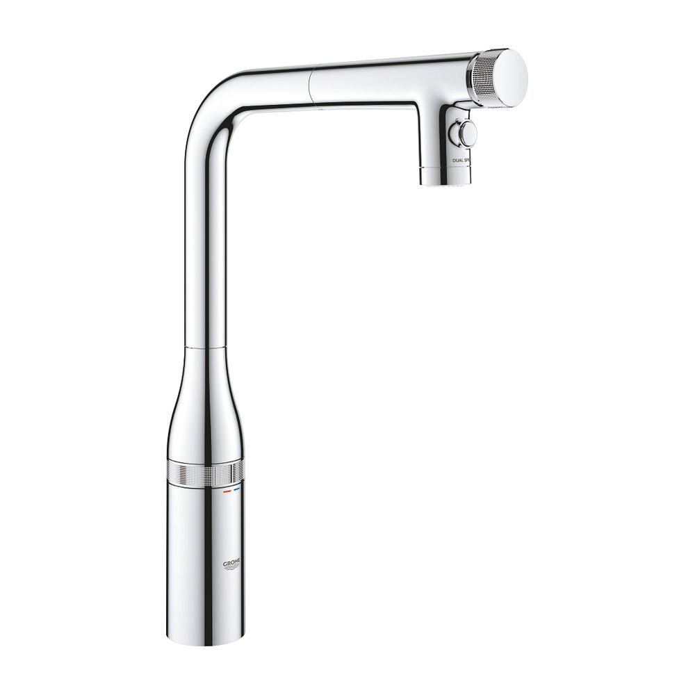 Robinet de cuisine Grohe Essence SmartControl, mitigeur extractible à double jet, chromé, 31892000