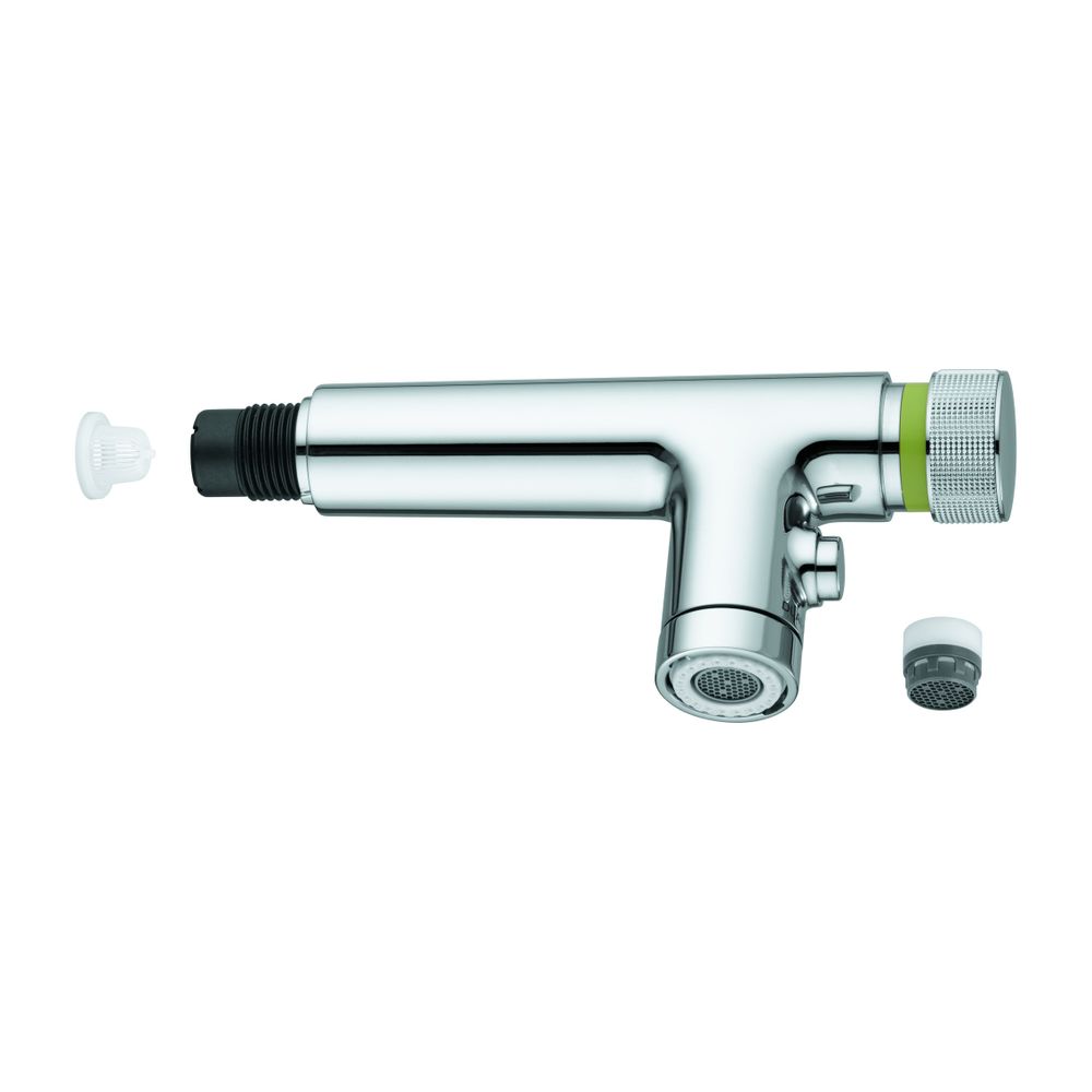 Pommeau de douche Grohe, 2 modes de jet, avec pommeau vaisselle, avec clapet anti-retour, chromé, 48600000