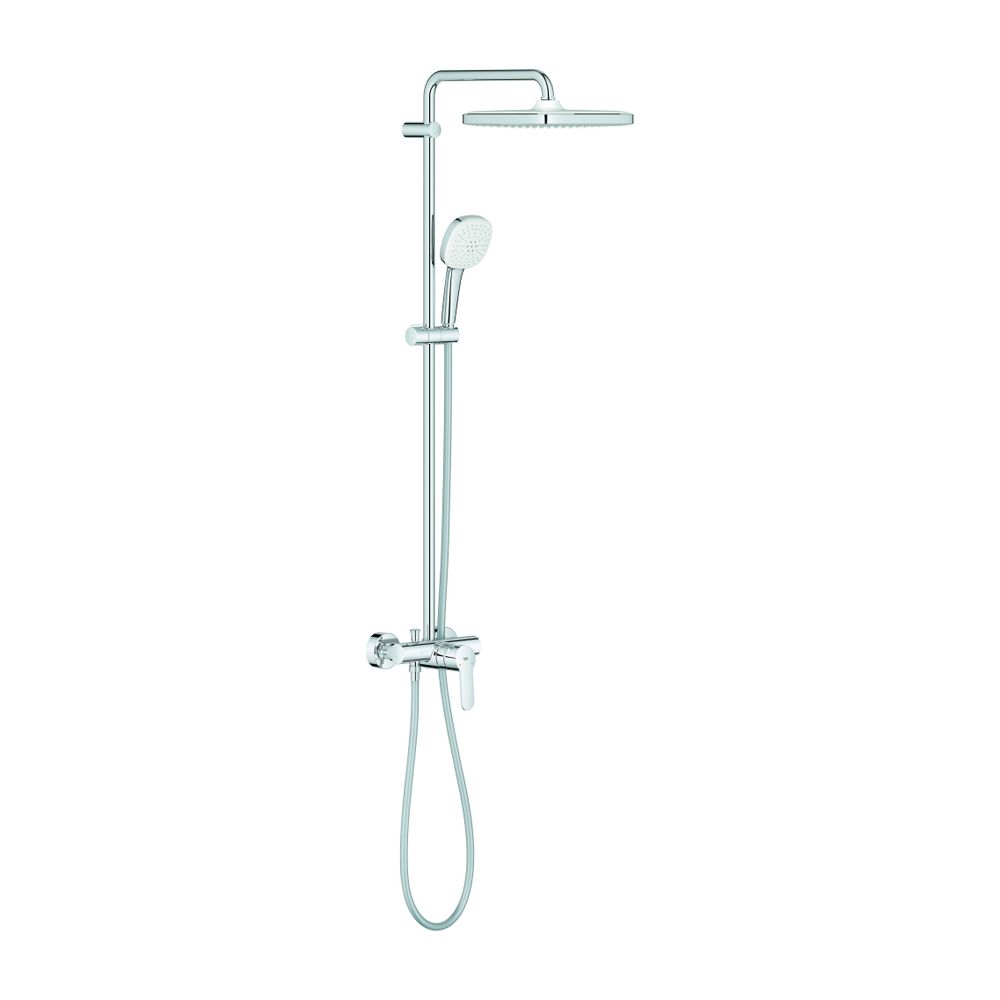 Système de douche Grohe Tempesta 250 Cube, mitigeur monocommande, pommeau de douche, chromé, 26692001