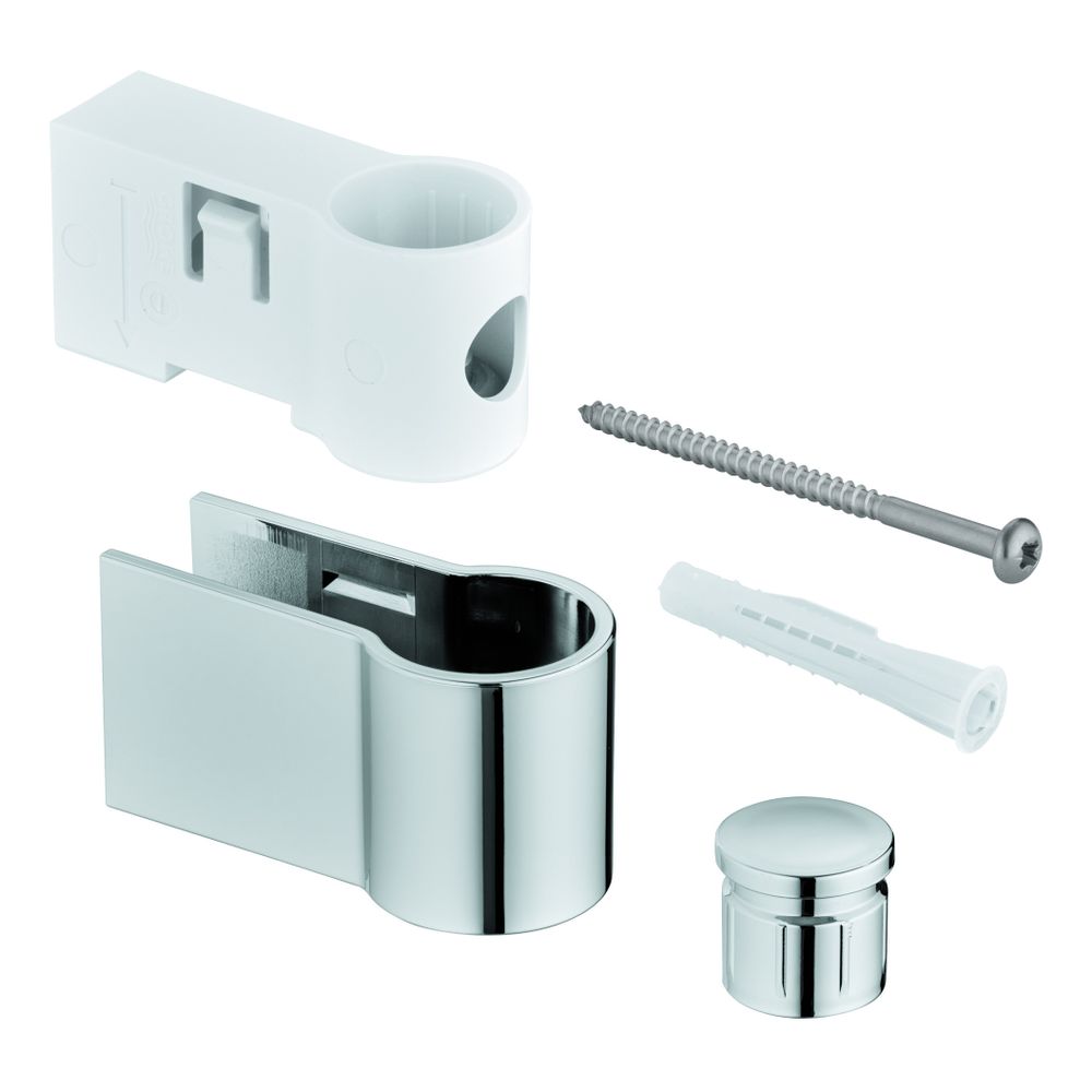 Support de barre de douche Grohe pour barres Tempesta, chromé, avec kit de fixation, 48607000