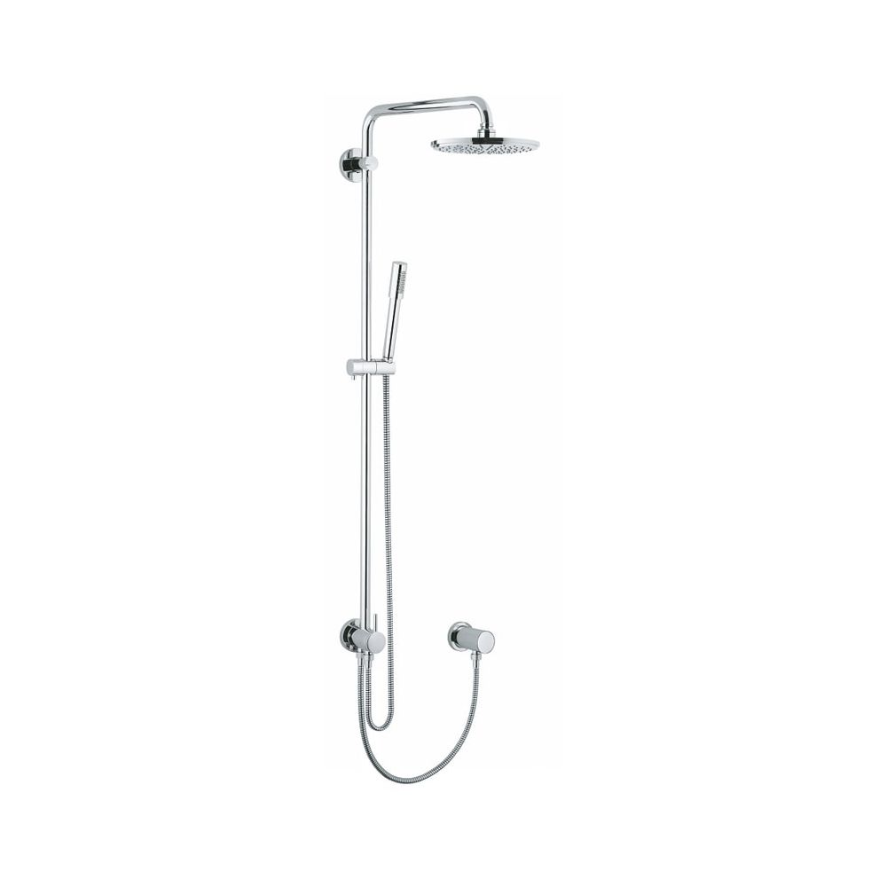 Système de douche Grohe Rainshower 210 avec inverseur, montage mural, bras de douche 450 mm, chromé, 27058000