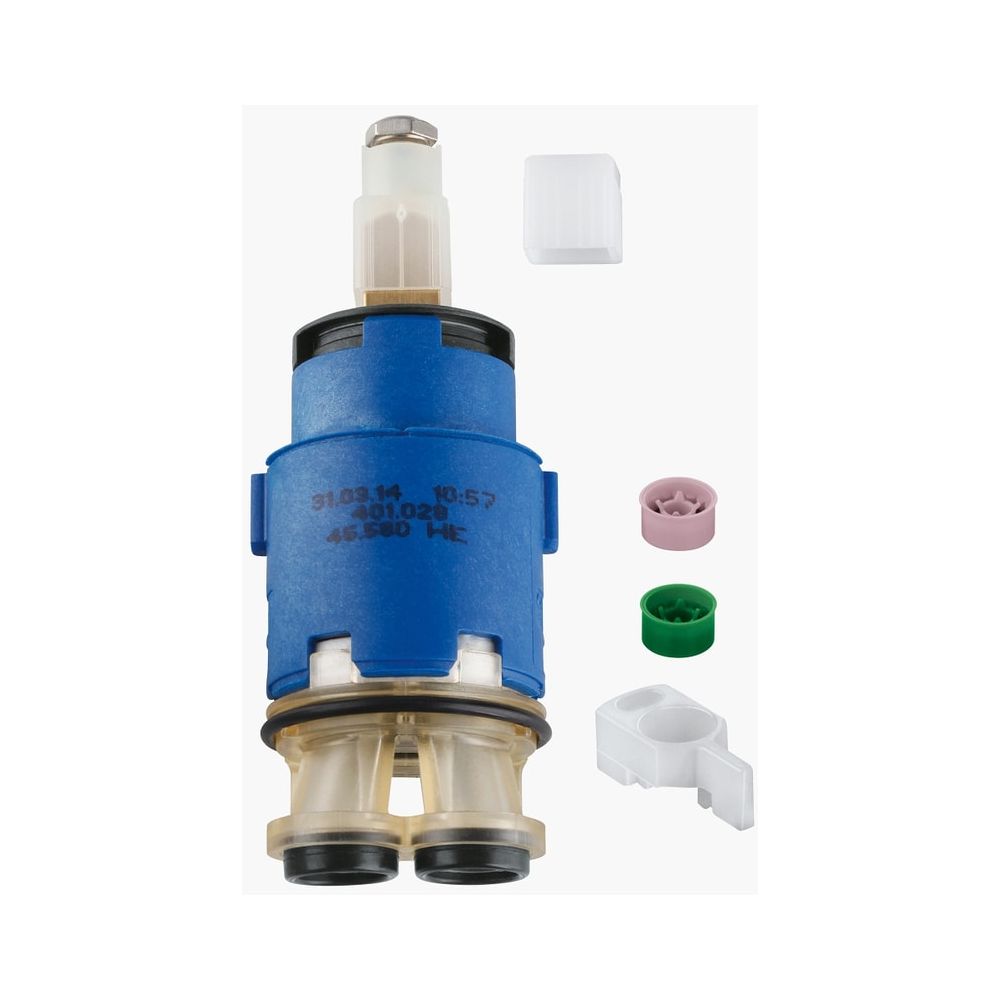 Cartouche Grohe 28 mm, avec système d'étanchéité céramique et limiteur de température, pour mitigeur monotrou