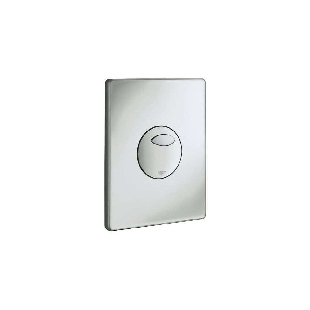 Grohe Skate WC-Betätigung, 156x197mm, montage vertical et horizontal, chasse double volume ou commande Start-Stop, finition chrome mat