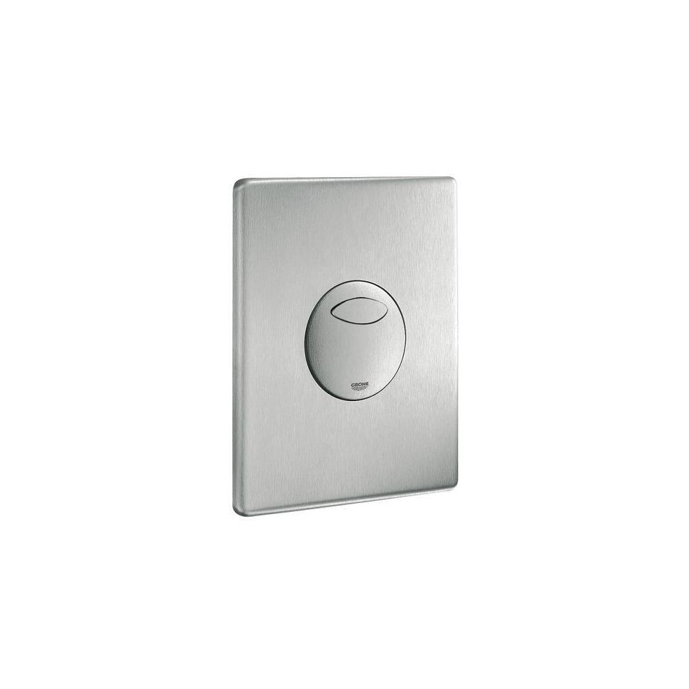 Grohe Skate WC-Betätigung, 156x197mm, montage vertical, chasse double volume ou commande Start-Stop, acier inoxydable, réf. 38862SD0