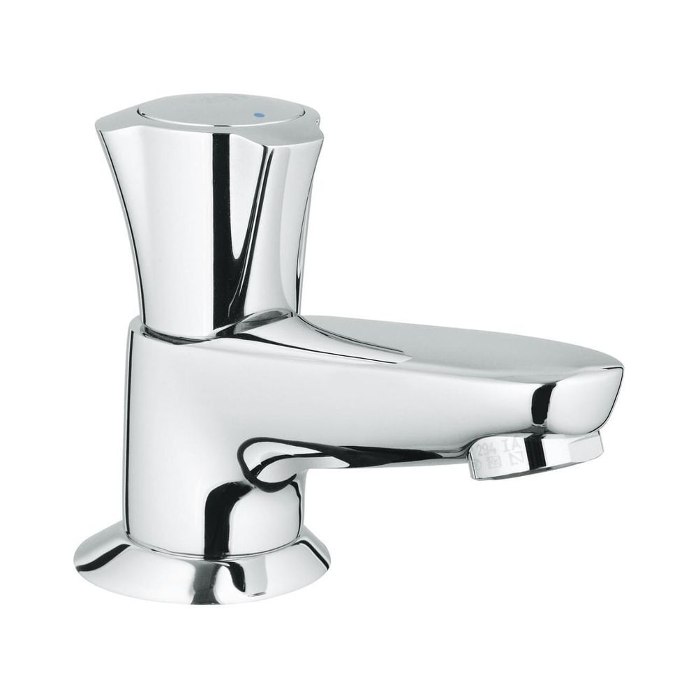 Robinetterie de lavabo Grohe Costa, bec fixe avec mousseur, marquage bleu, chromé, 20404001