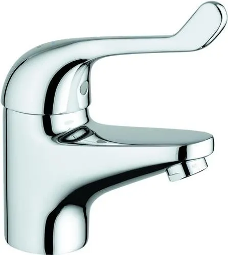 Mitigeur de sécurité Grohe Eurosmart Care monotrou, corps lisse, levier 120 mm, portée 62 mm, chromé