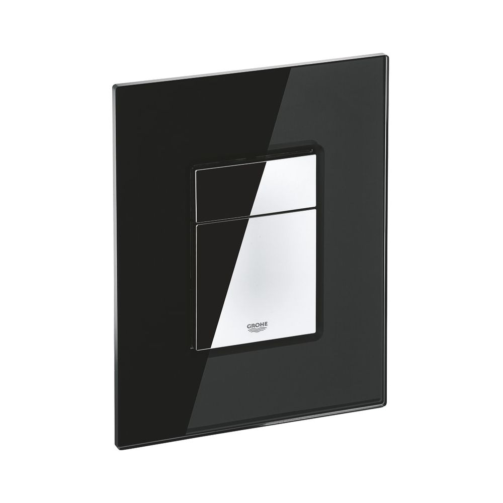 Grohe 42369KS0 Plaque de recouvrement avec bouton-poussoir, Velvet Black