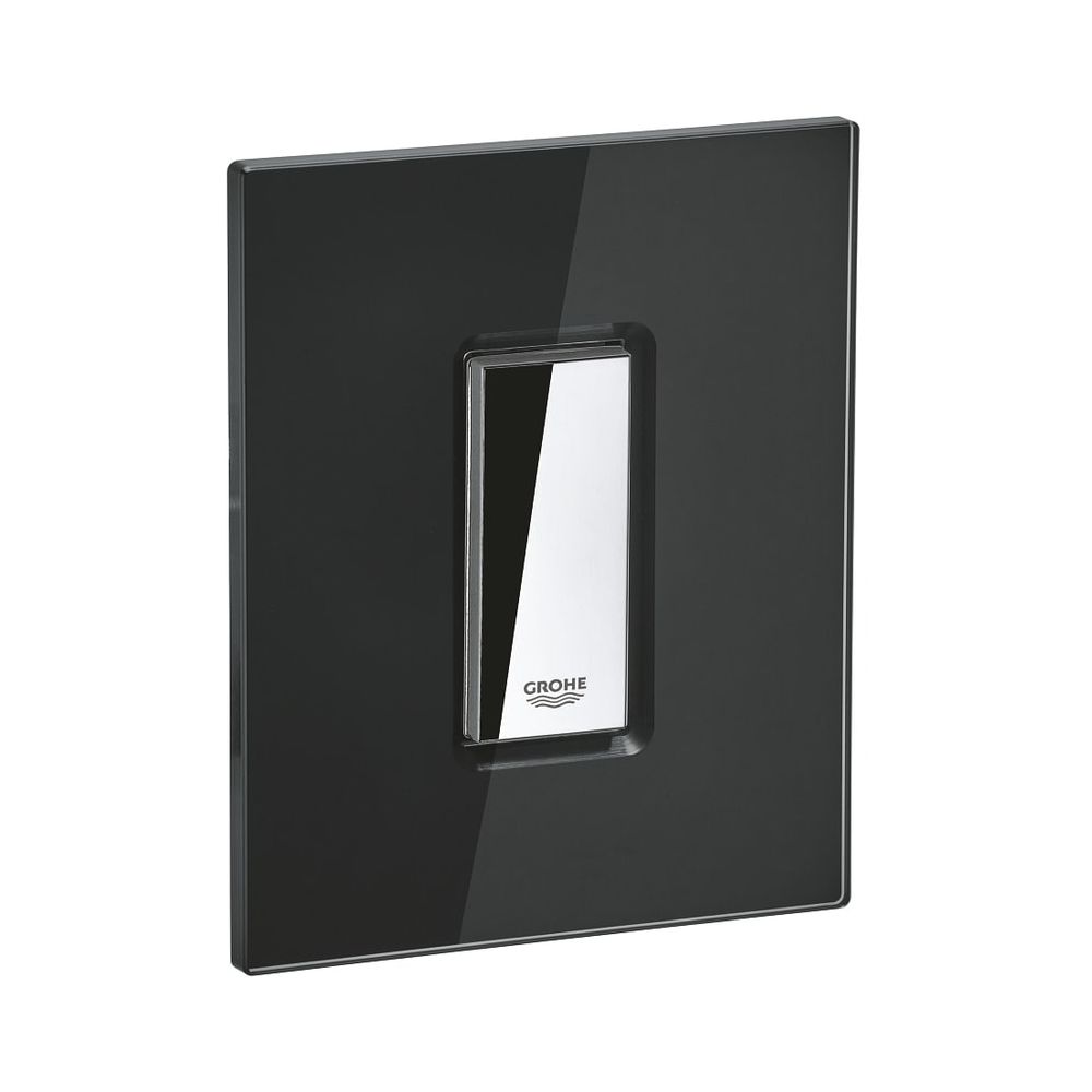 Plaque de recouvrement Grohe avec bouton-poussoir, Velvet Black, 42373KS0