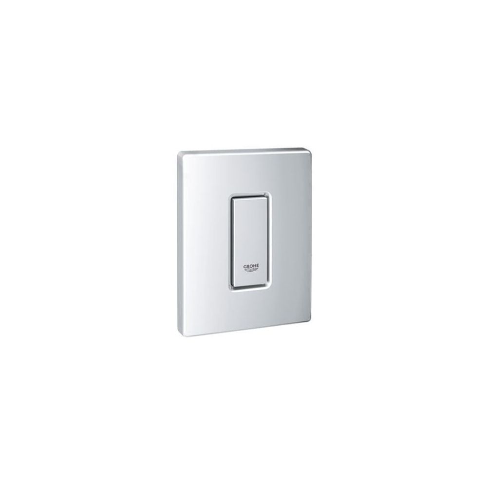 Plaque de recouvrement Grohe avec bouton-poussoir chromé, 42377000
