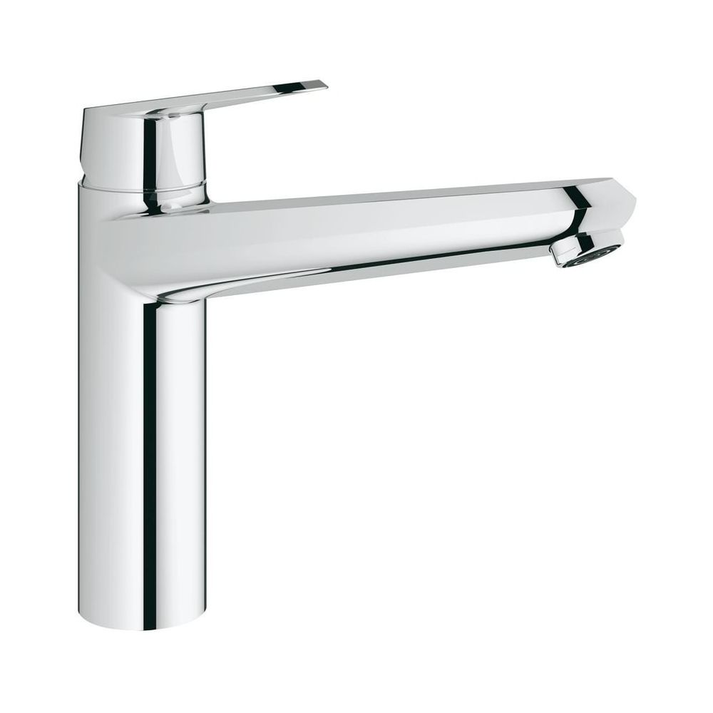 Robinet monocommande Grohe Eurodisc pour évier 1 trou bec plat fonte chromé, référence 33770002
