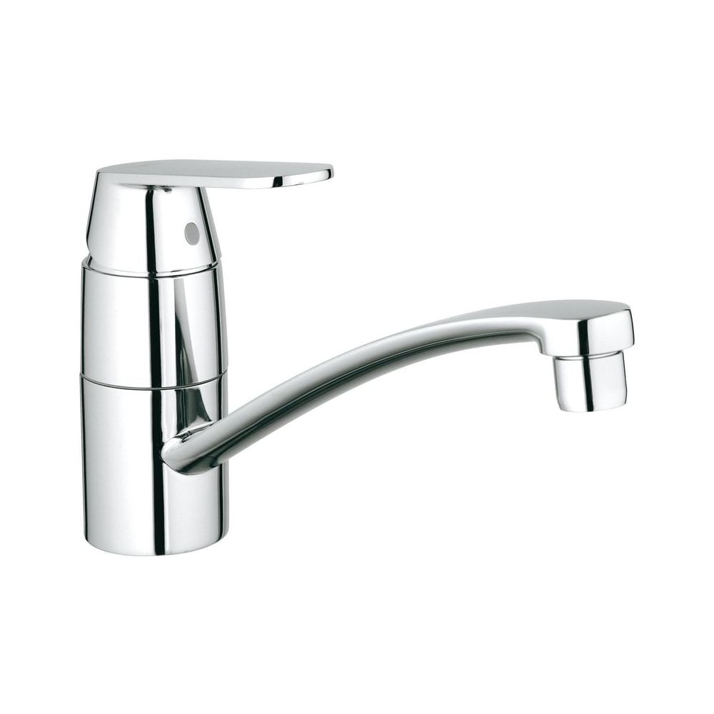 Robinetterie monocommande Grohe Eurosmart Cosmopolitan pour évier, montage 1 trou, avant fenêtre, bec plat, chromé, 31170000
