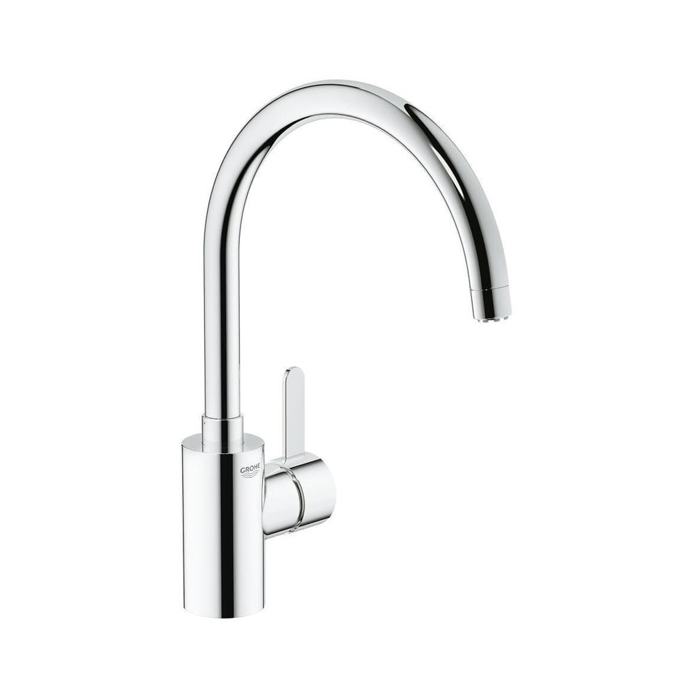 Robinetterie monocommande Grohe Eurosmart Cosmopolitan pour évier, montage 1 trou, basse pression, bec haut, chromé, 31180000