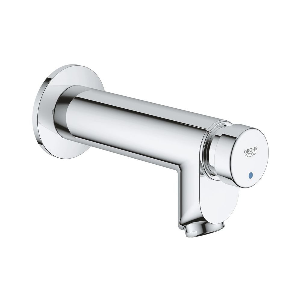 Vanne d'arrêt Grohe Eurosmart CT à fermeture automatique, sans mélange, marquage bleu/rouge, chromée, 36266000