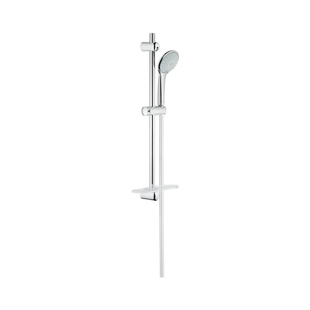 Set de barre de douche Grohe Euphoria Duo 110, barre de douche 600 mm, 2 modes de jet, débit 9,1 l/min à 3 bar, chromé, 27242001