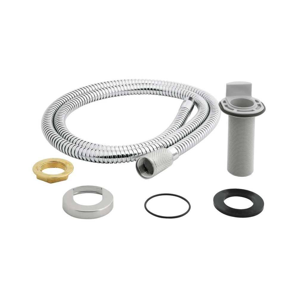 Grohe Passage de tuyau pour mitigeur de cuisine monocommande avec douchette latérale, avec flexible de douchette, Supersteel, 46730DC0