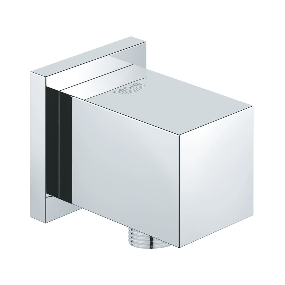Grohe Euphoria Cube Coude de raccordement mural à filetage extérieur, chromé, 1/2", anti-retour