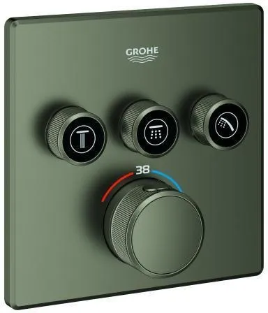 Grohe Thermostat Grohtherm SmartControl 29126 carré FMS 3 ASV graphite satiné