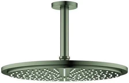 Grohe Rainshower Cosmopolitan 310 Set de pommeau de douche plafond, 1 mode de jet, sortie plafond 142 mm, 8 l/min à 3 bar, Graphite satiné, 100739MG00