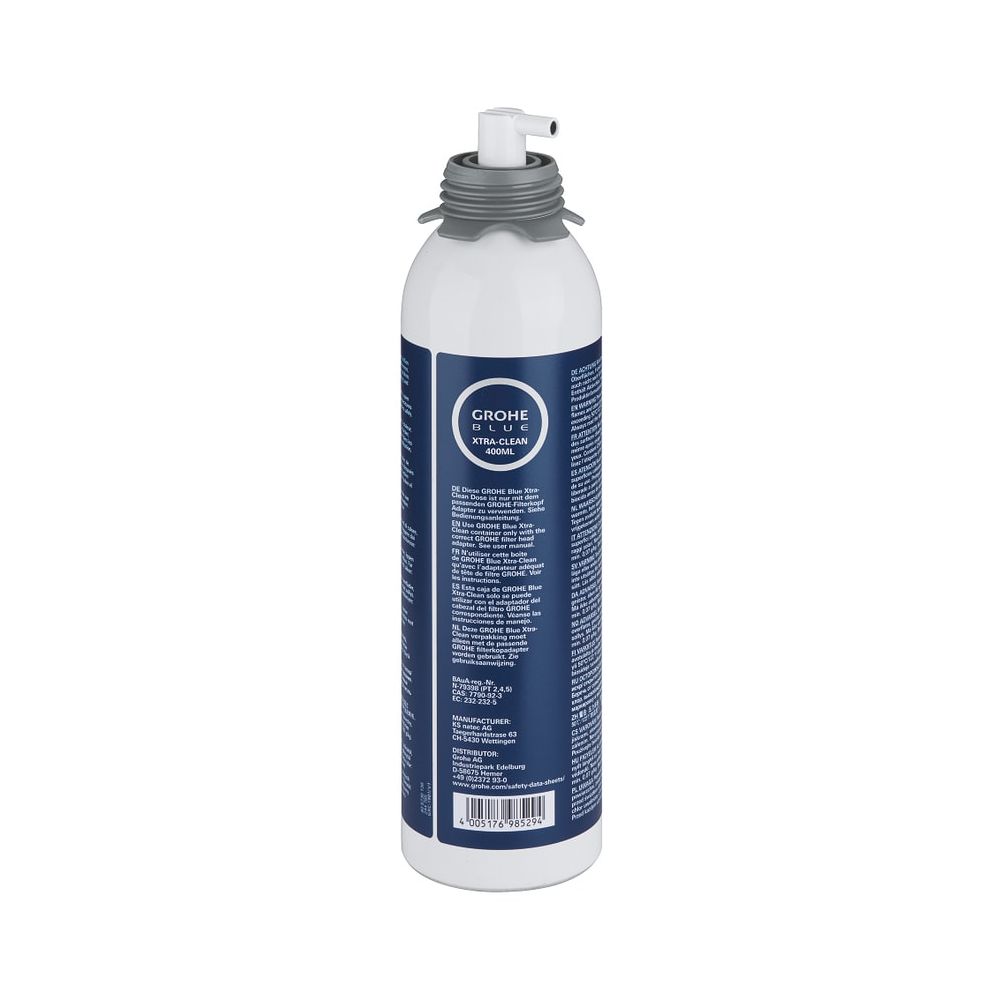 Cartouche de nettoyage Grohe Blue pour désinfection et nettoyage du refroidisseur et tête de filtre Grohe Blue