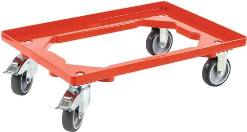 Allit Kistenroller - capacité de charge 250 kg - pneus en caoutchouc - 456868