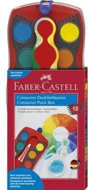 Faber-Castell Connecteur de boîte de couleurs Faber-Castell 125030 12 couleurs