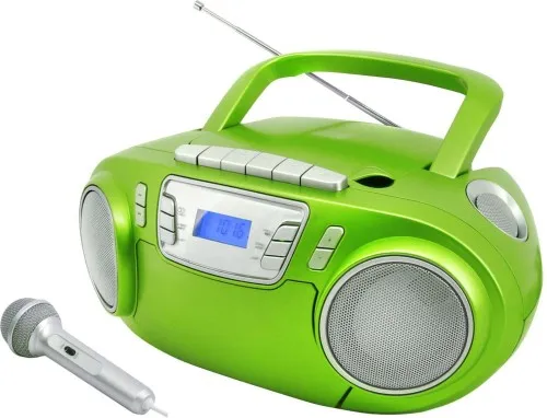 Magnétophone CD/Radio/Cassette Soundmaster SCD5800GR vert