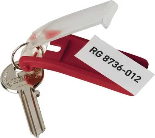 Porte-clés DURABLE Key Clip - 195703 1957 Rouge 6 pièces