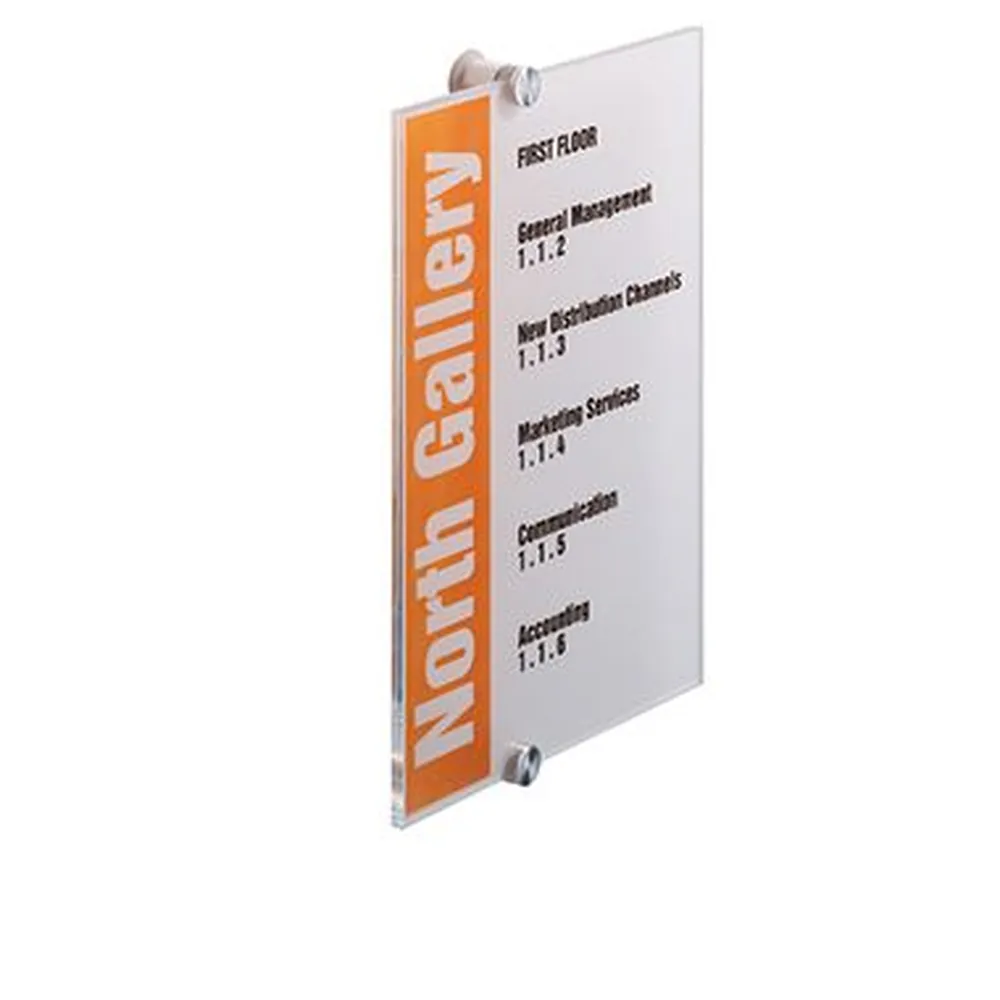Plaque de porte DURABLE 21,0 x 29,7 cm transparent