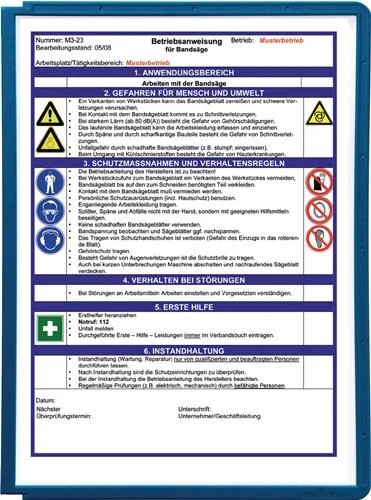 Tableau visible Durable en polypropylène avec cadre profilé - 560607