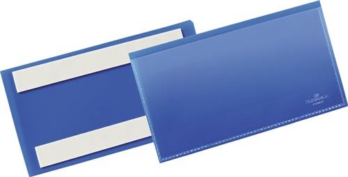 Poche étiquette durable B150xH67mm bleu - 176207