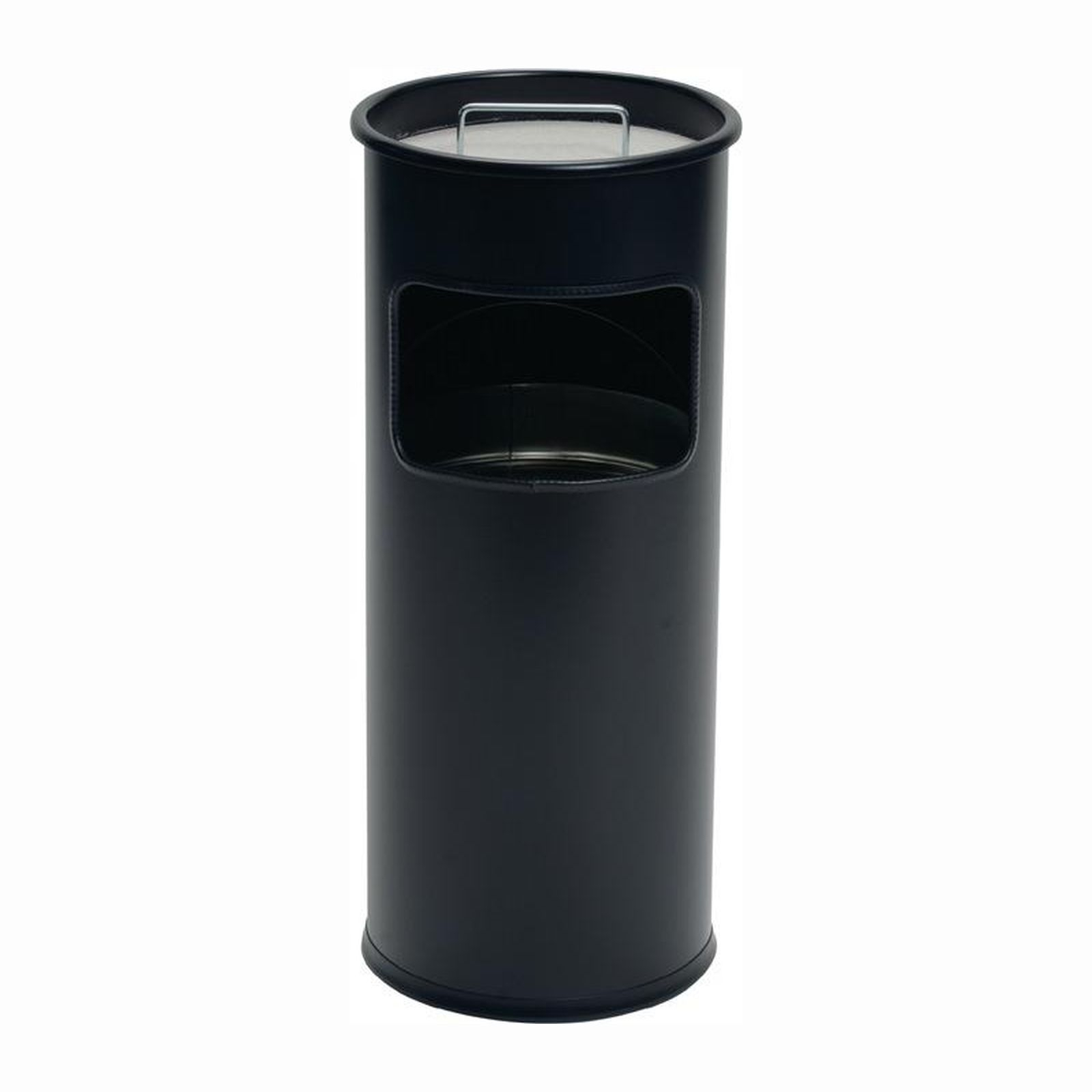 Cendrier durable Ø260xH620mm noir - 333001