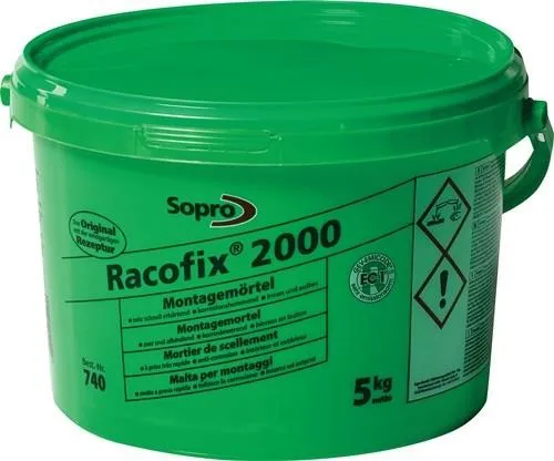 Sopro Mortier de montage Racofix® 2000 1:3 (eau/mortier) 5 kg seau