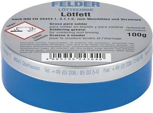 Felder Lötfett 100 g pour brasage tendre
