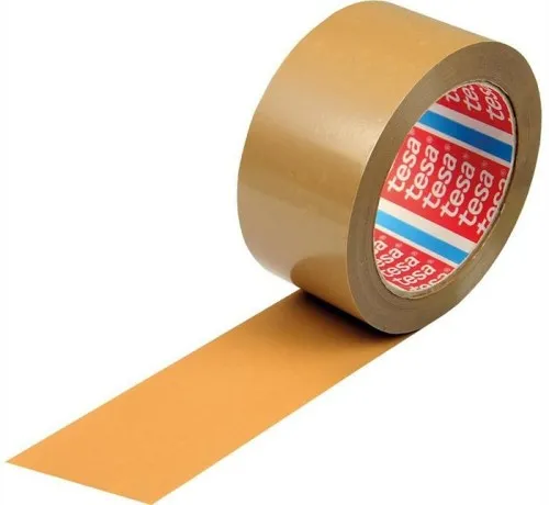 Tesa Ruban adhésif 4124 Marron 50 mm x 66 m Épaisseur 65µ PVC silencieux