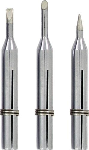 Jeu de pointes de fer à souder LONG-LIFE 15W biseauté/crayon/forme de burin 4 mm