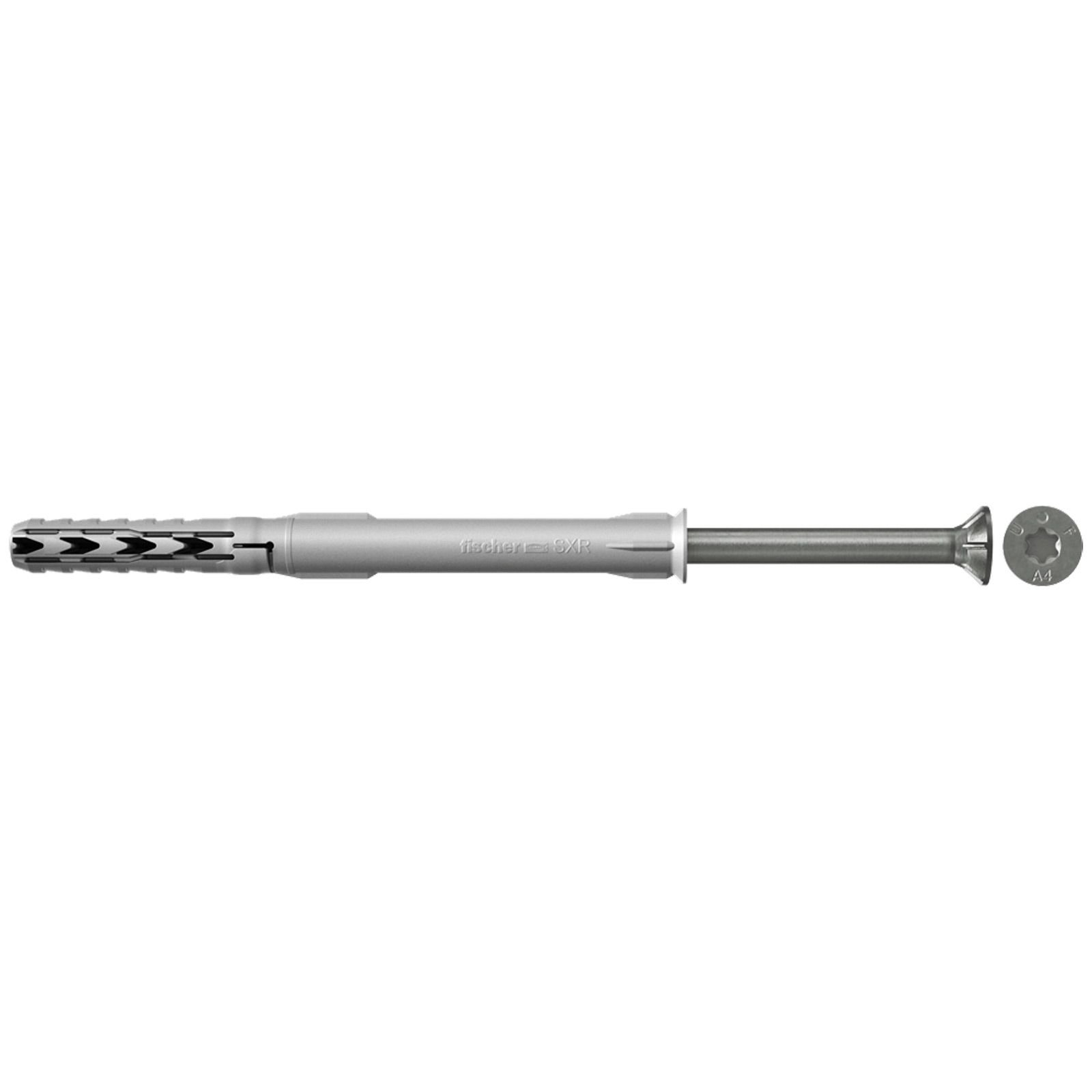 Fischer Cheville à long fût SXR 10 x 160 mm T avec vis de sécurité en acier inoxydable A4 - 46283