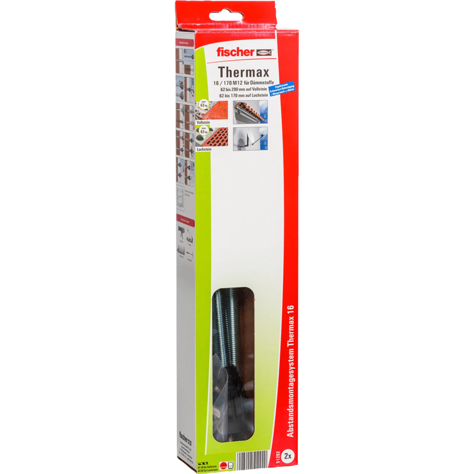 Système de fixation par entretoise Fischer TherMax 16/170 M12 (2)