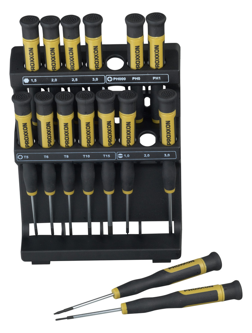 Jeu de tournevis micro Proxxon 15 pièces Micro-Driver 28148 — lot de 15 pièces