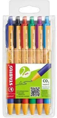 Stabilo Kugelschreiber pointball 6030/6 0,5mm assortis 6 St./Pack.
