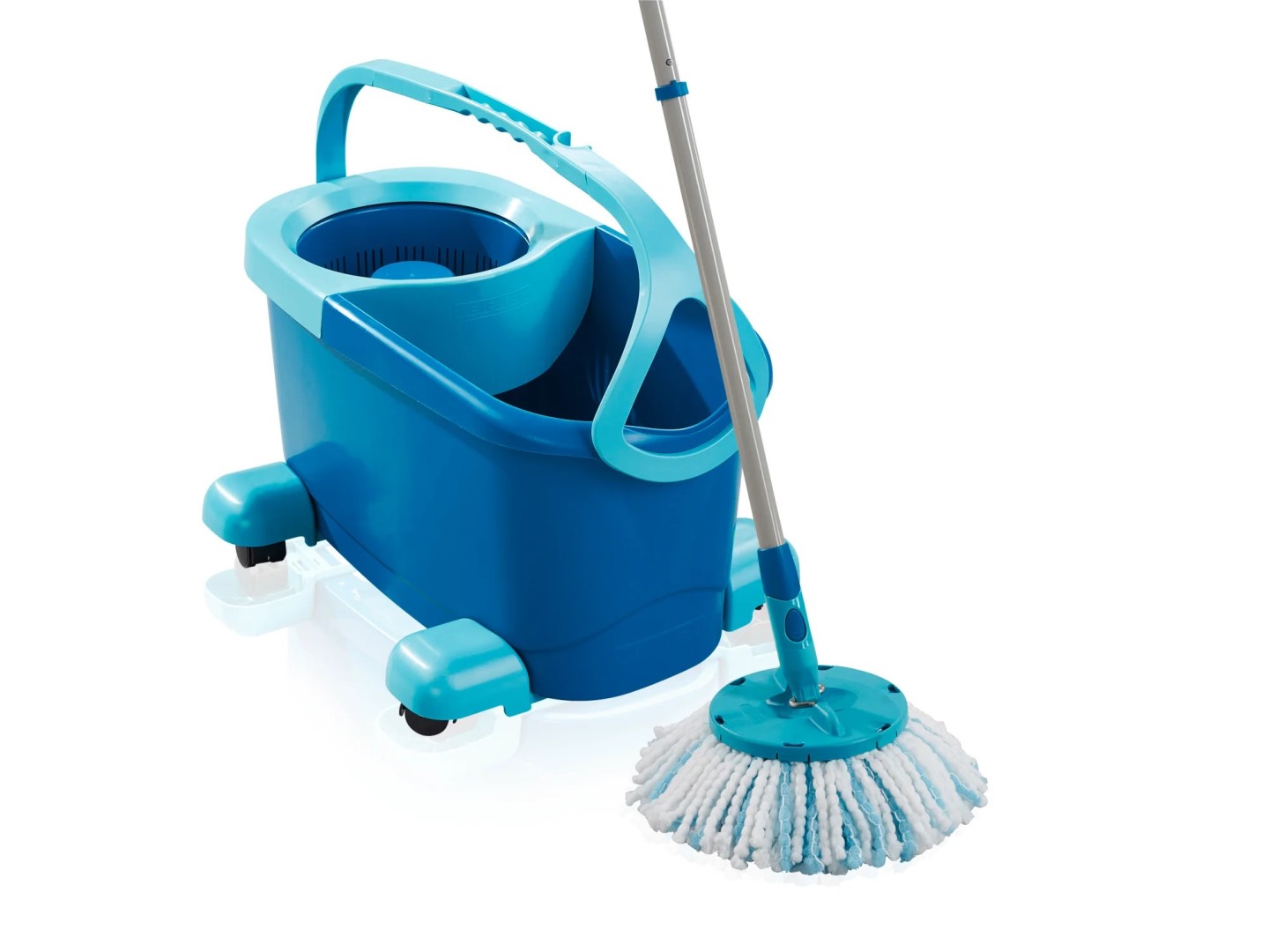 Système de lavage mobile LEIFHEIT Clean Twist Mop Ergo pour sols carrelés et en pierre