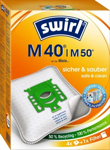 Swirl Sacs à poussière M 40/M 50 EcoPor VE4