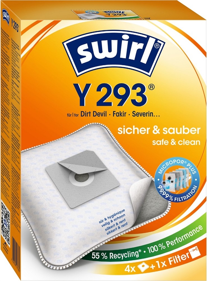 Sac à poussière Swirl Y 293 EcoPor VE4
