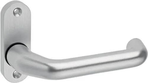 Pièce de verrouillage de porte profilée 1391/0000 - Aluminium F1 ovale 8 mm coudé EDI