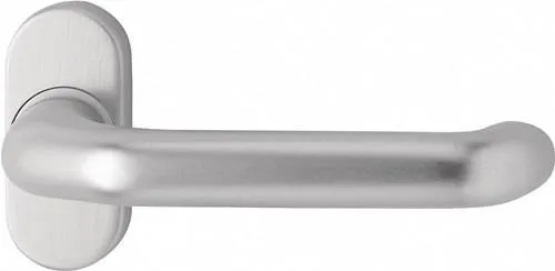 Pièce de serrure pour poignée de porte profilée 1300/2033 - Aluminium F12 ov. 8 mm courbé