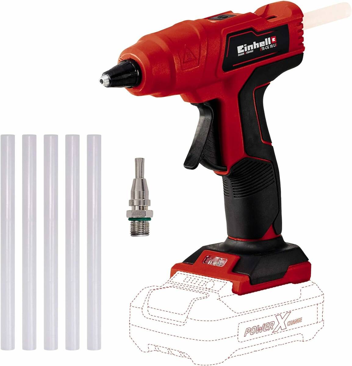 Pistolet à colle chaude Einhell TE-CG 18 Li (sans batterie ni chargeur)