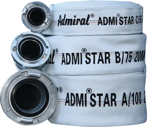 Tuyau industriel/flexible Admi Star 602, diamètre intérieur 25 mm, longueur 20 m, raccord Storz D — lot de 2 pièces
