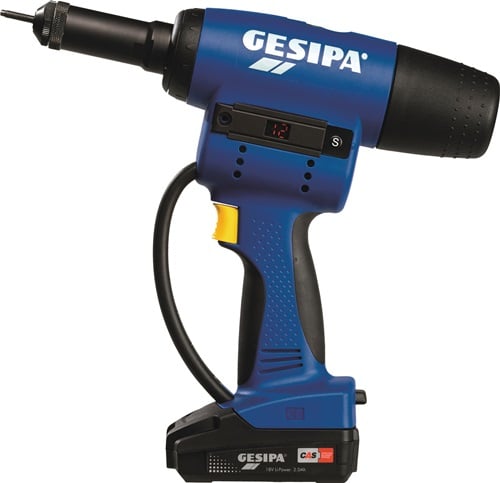 Kit de pose de rivets aveugles à accumulateur Gesipa FireBird® Pro 10 pièces 15 000 N en L-Boxx